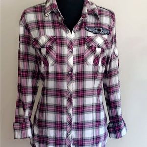 Harley Davidson Plaid shirt